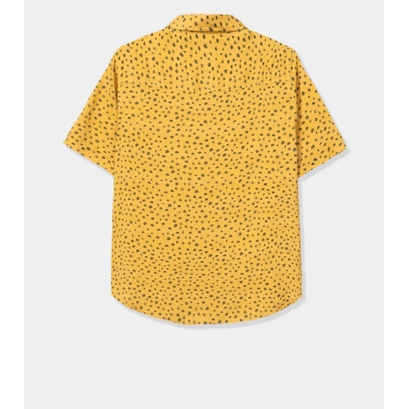 PARALLEL X LEAGUE DUKE WOVEN GOLD/BLACK SHORT SLEEVE CASUAL SHIRT - Picture 8 of 16